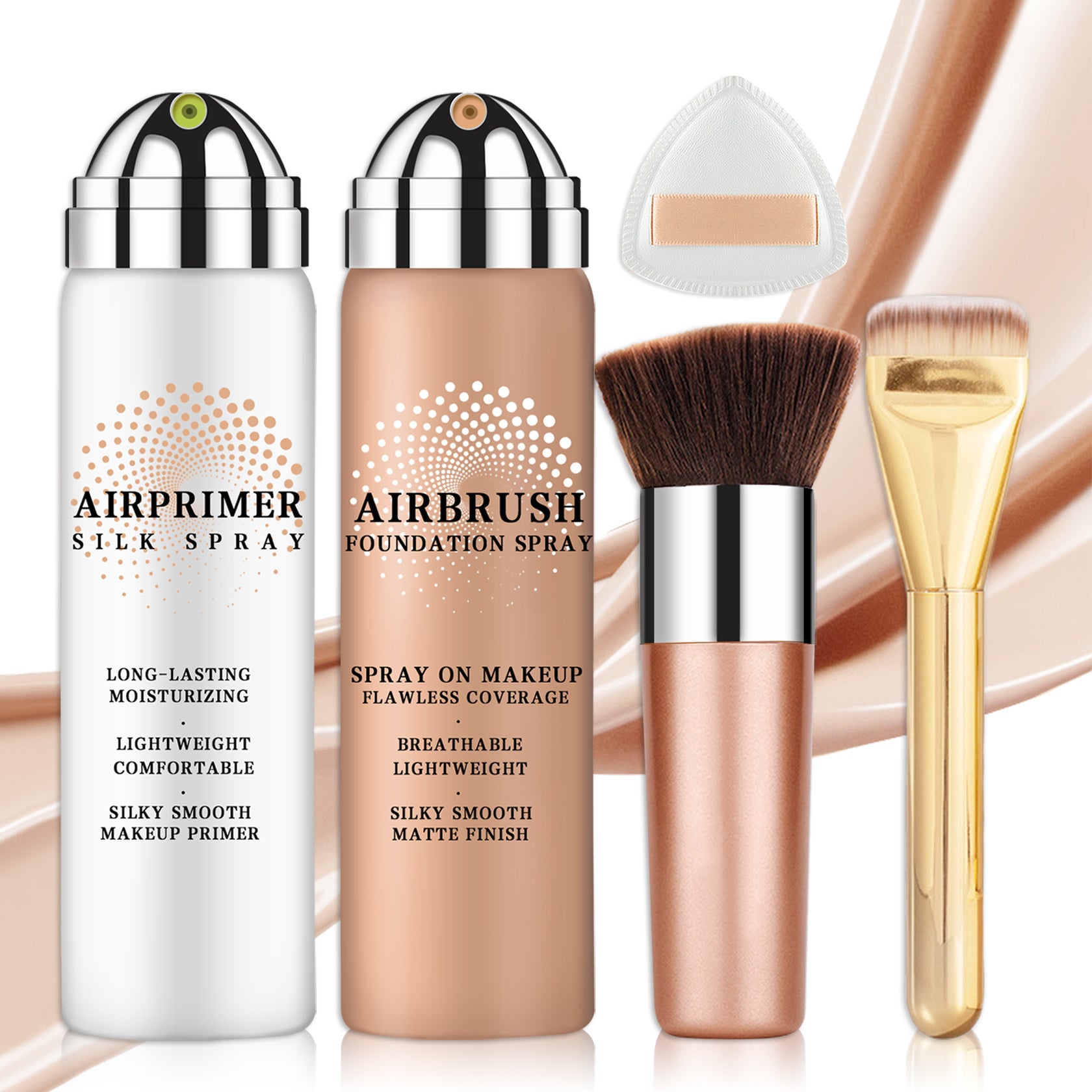 QIUFSSE AirBrush Foundation High Coverage Foundation