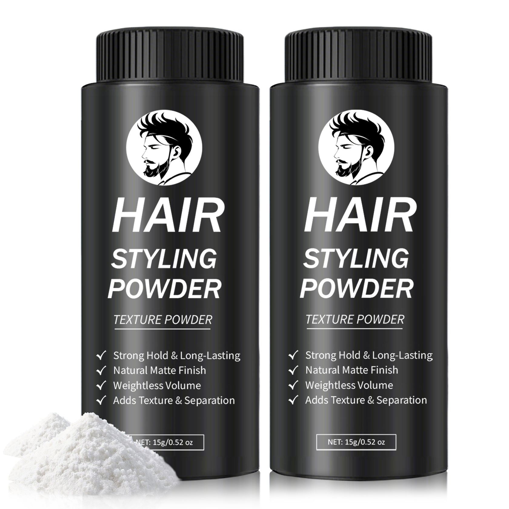 QIUFSSE 2PCS Hair Texture Styling Powder