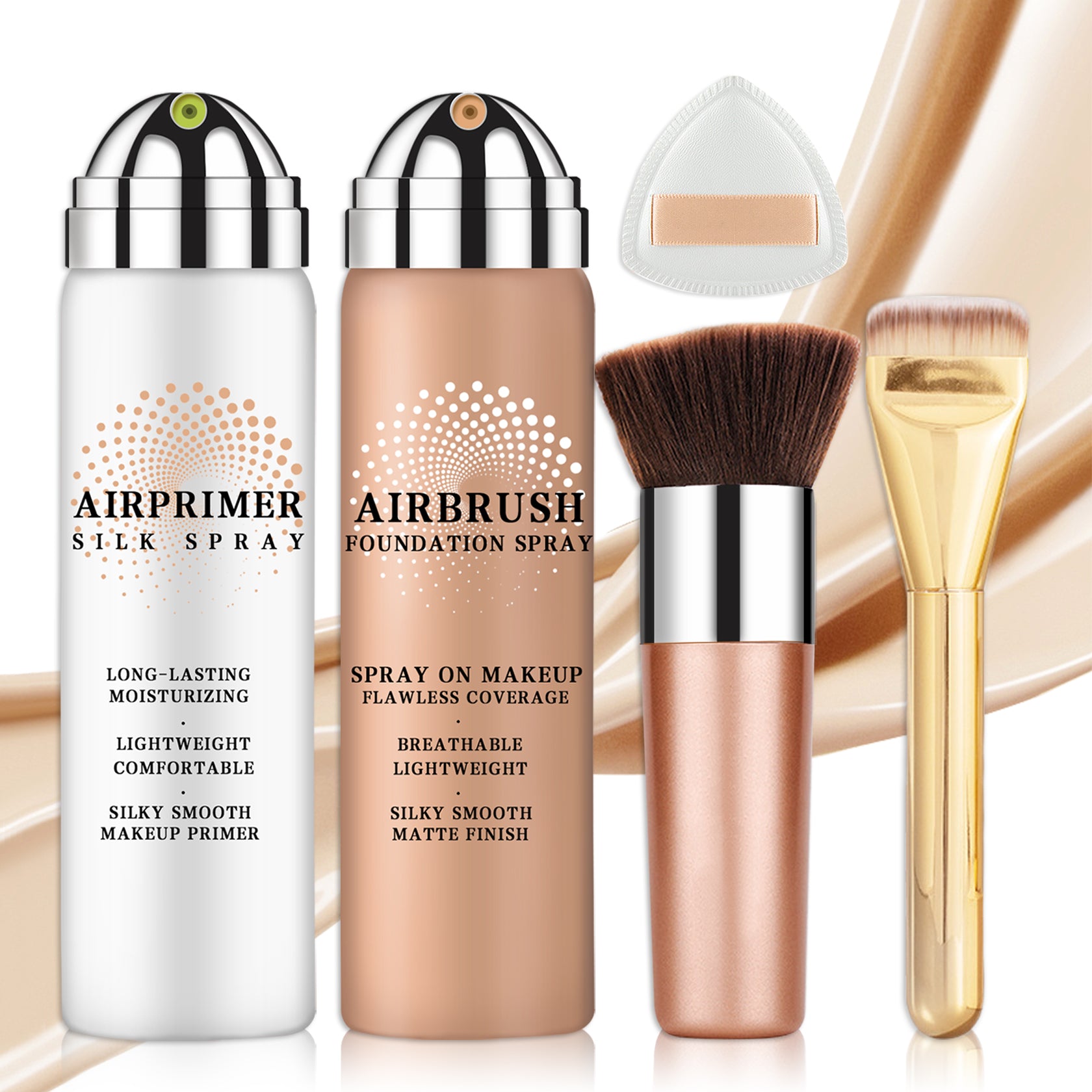 QIUFSSE AirBrush Foundation High Coverage Foundation