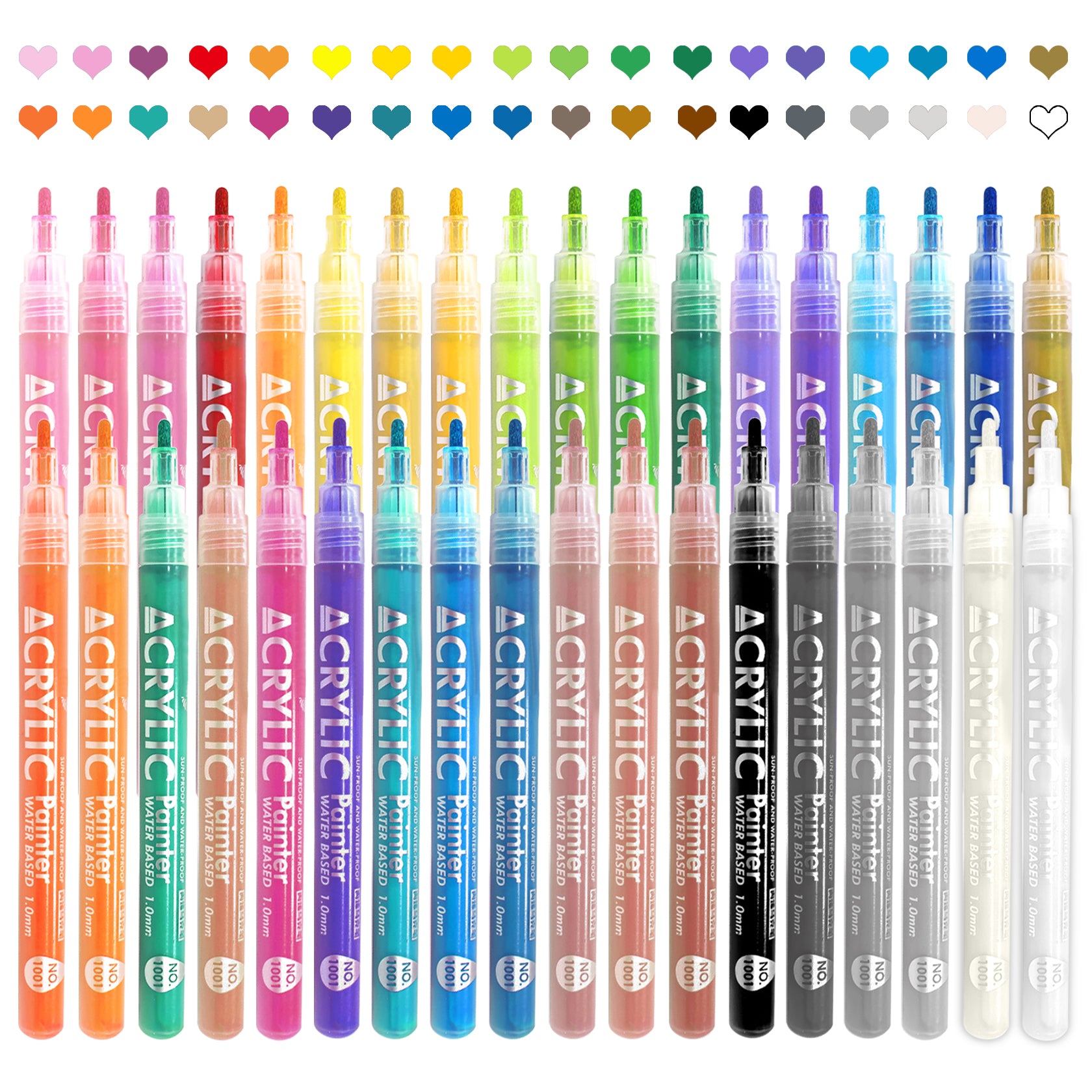 QIUFSSE Colors Nail Art Pens Set