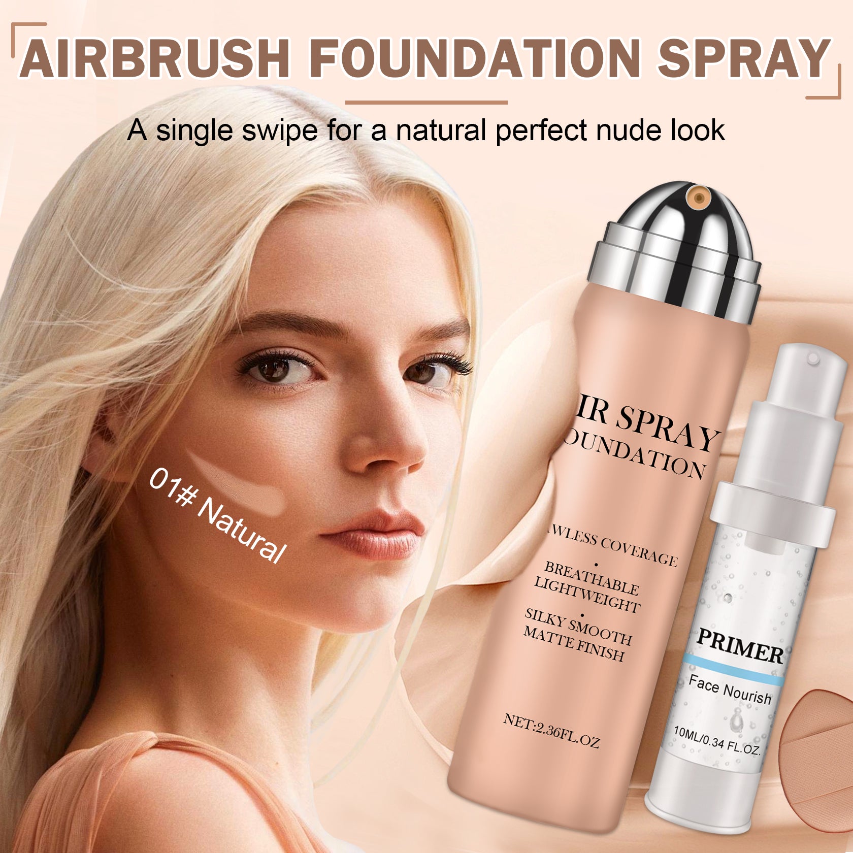 QIUFSSE AirBrush Spray Foundation Makeup