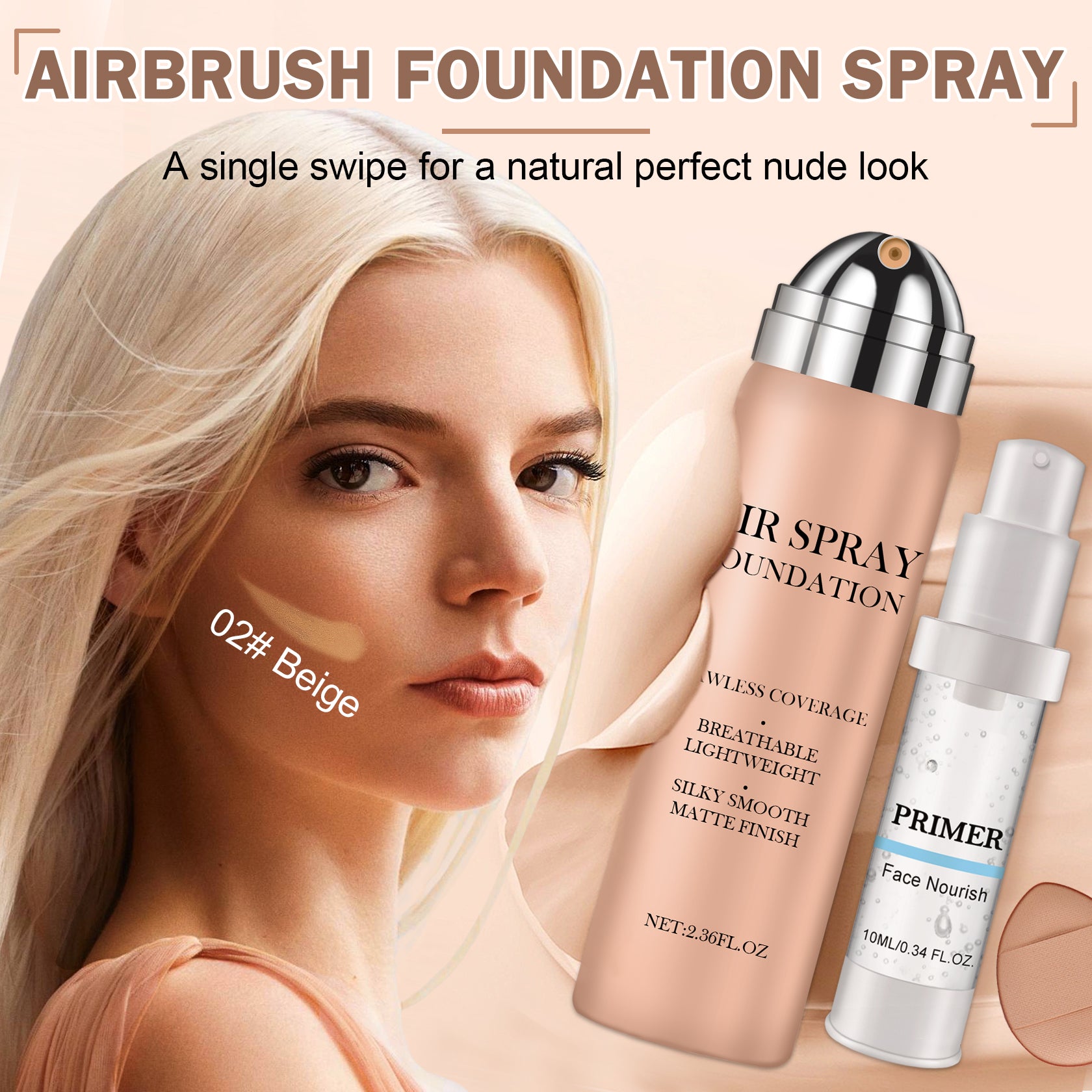 QIUFSSE AirBrush Spray Foundation Makeup