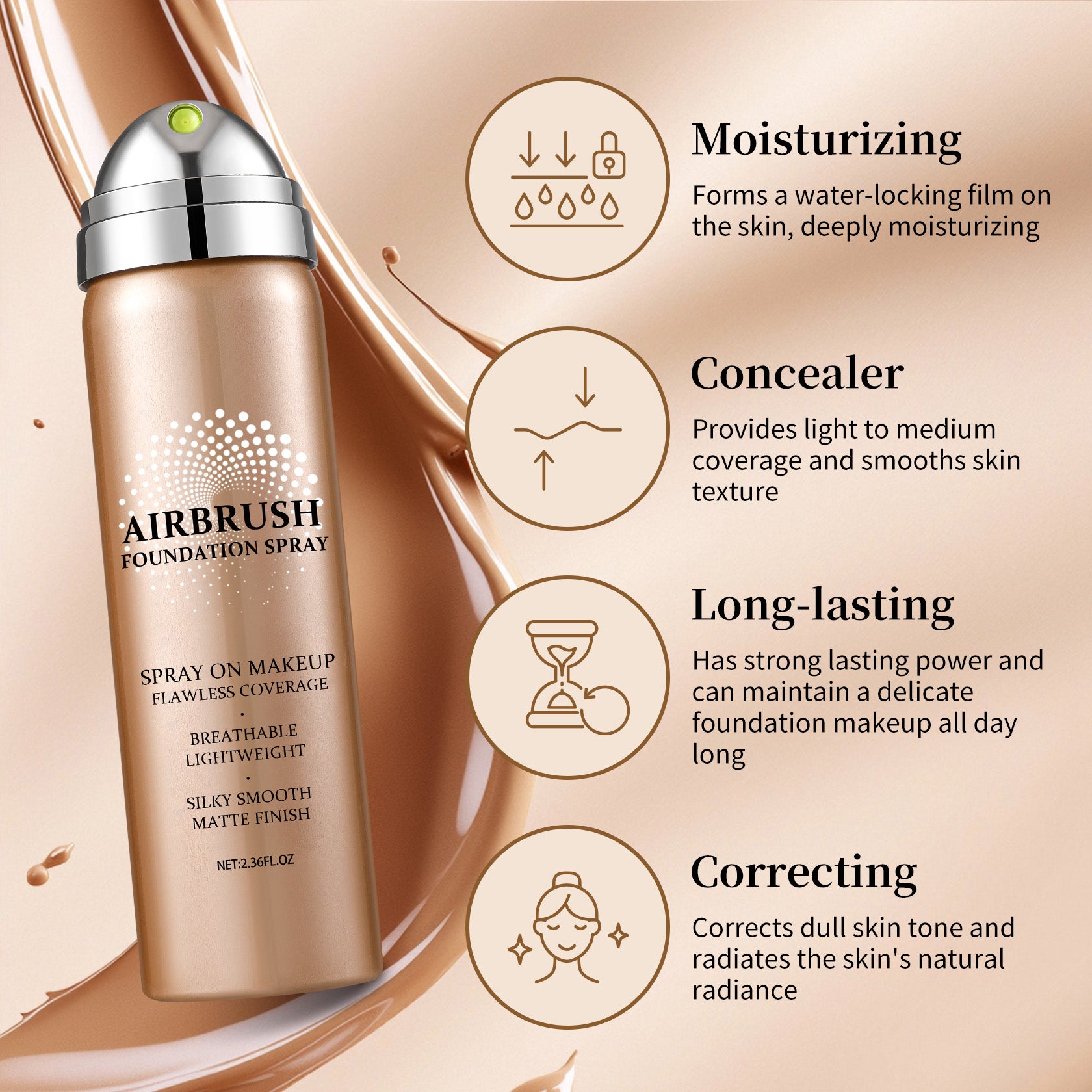 QIUFSSE Magic Minerals AirBrush Foundation