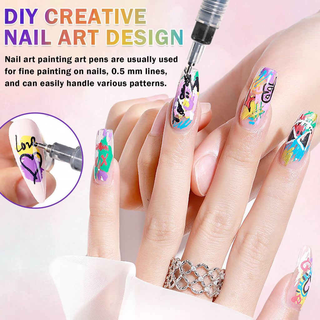 12 Colors Nail Art Pens Set