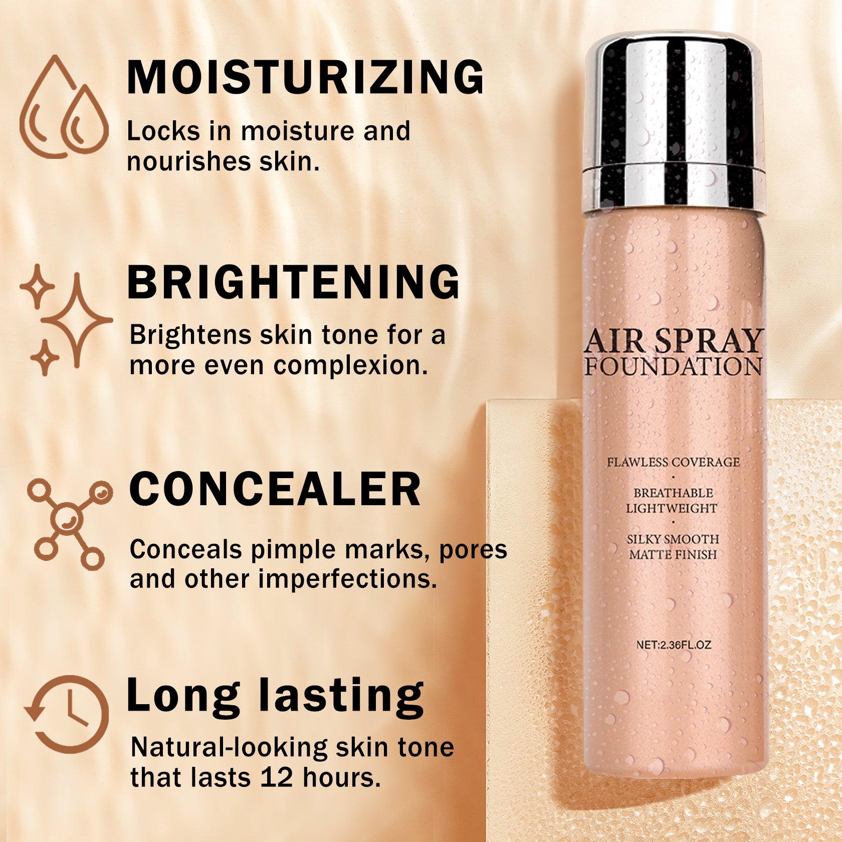 QIUFSSE AirBrush Foundation