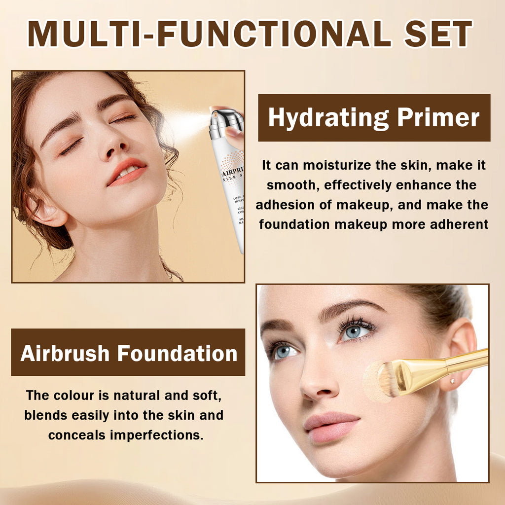 QIUFSSE AirBrush Foundation High Coverage Foundation