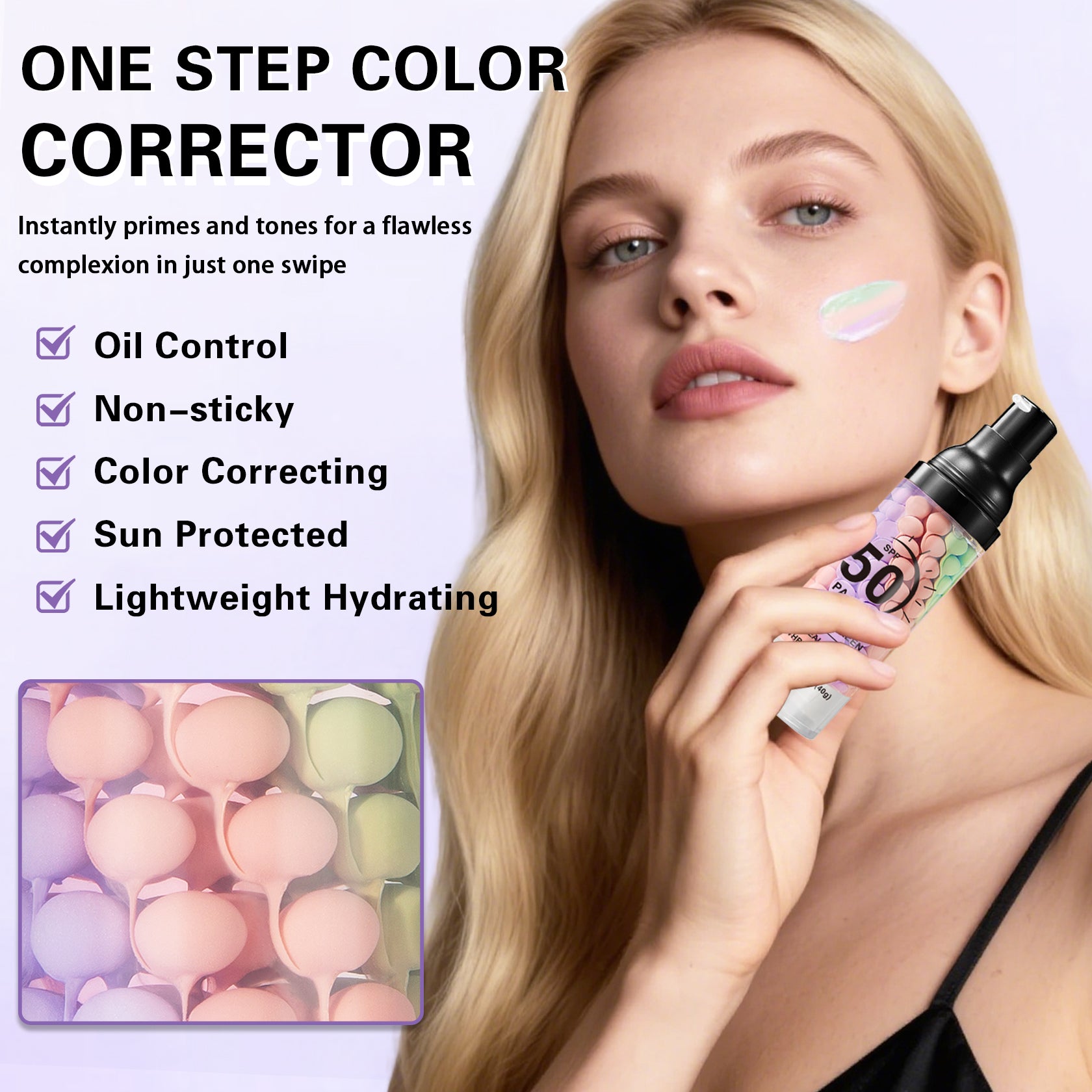 QIUFSSE Color Correcting Primer Face Makeup