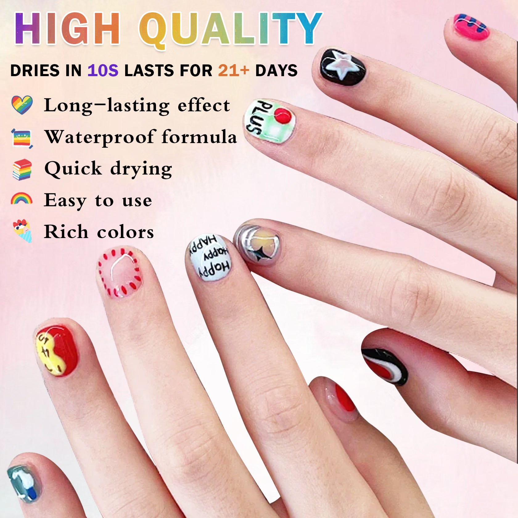 12 Colors Nail Art Pens Set