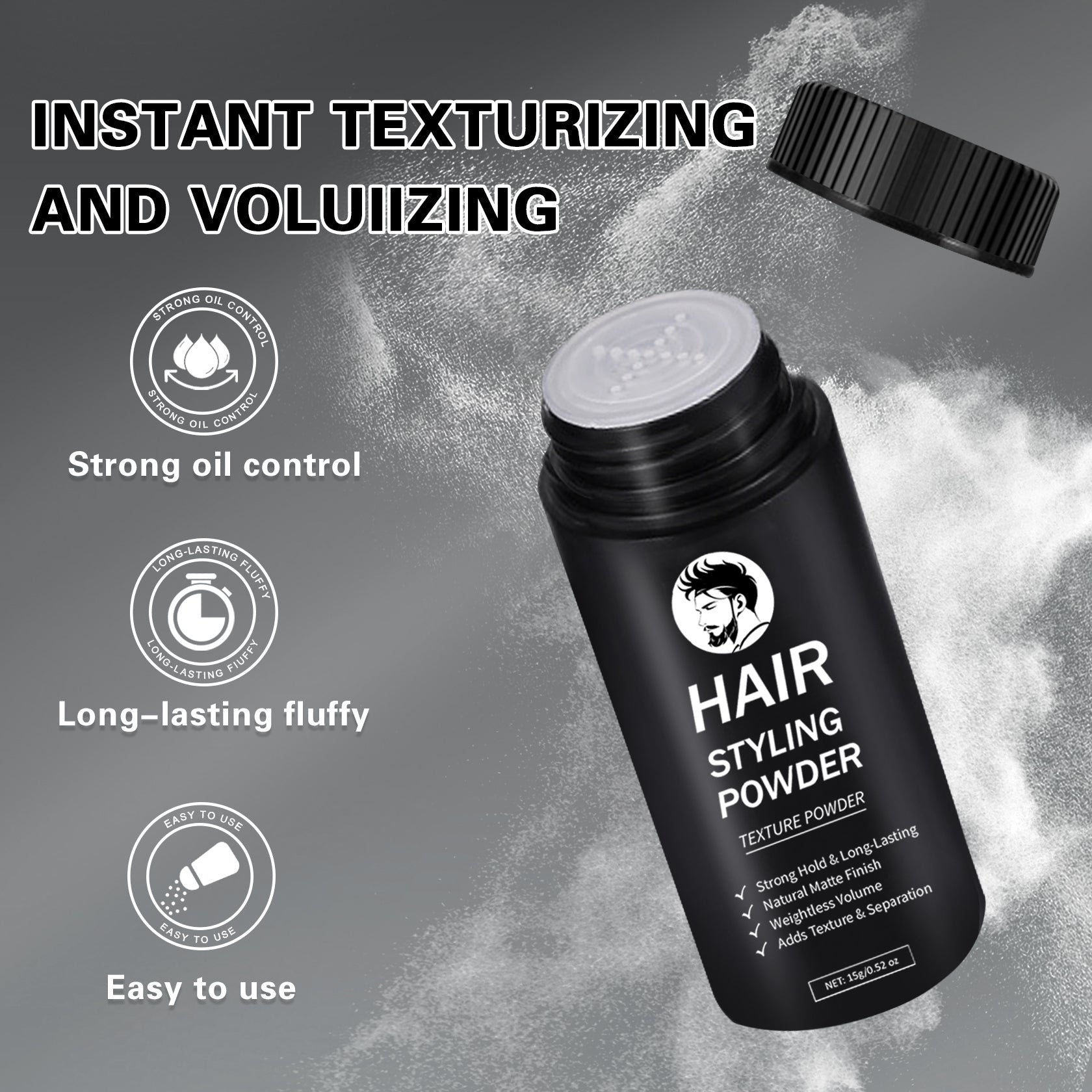 QIUFSSE 2PCS Hair Texture Styling Powder