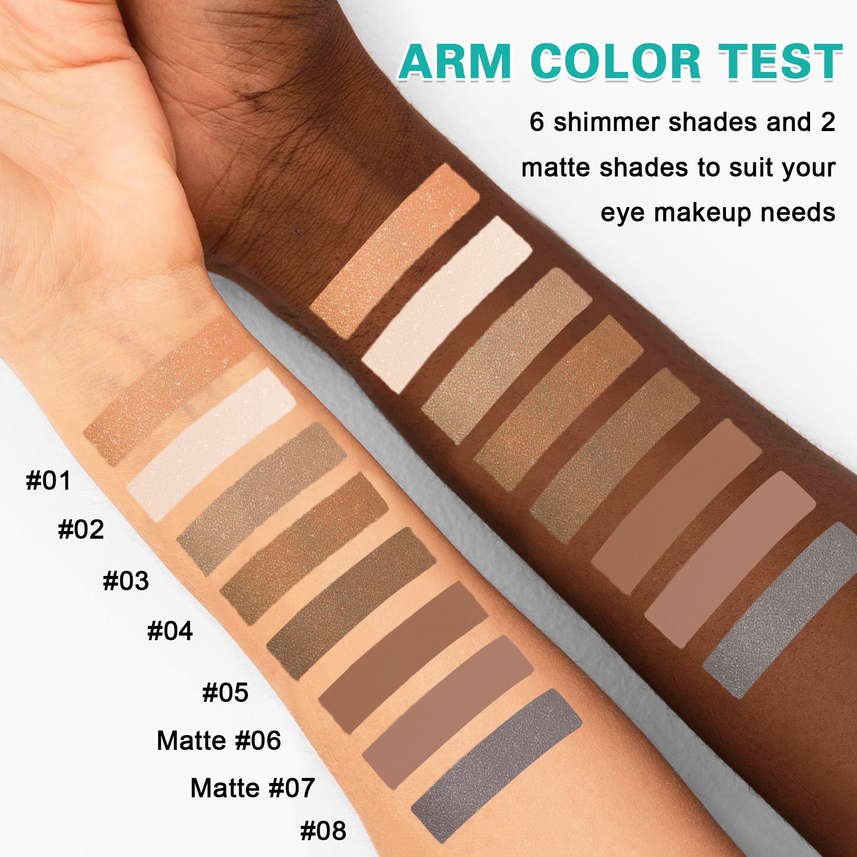 QIUFSSE 8Pcs Eyeshadow Stick