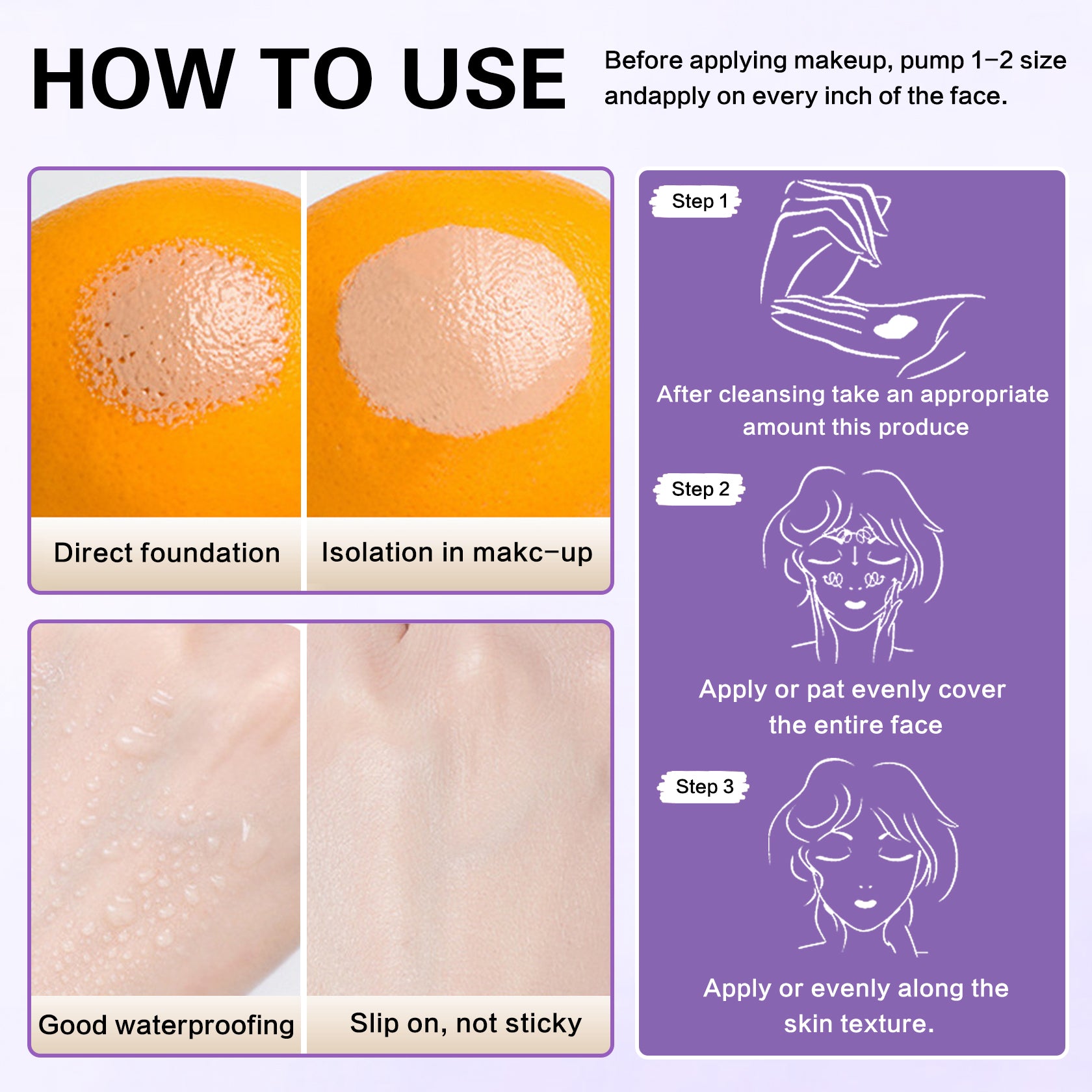 QIUFSSE Color Correcting Primer Face Makeup