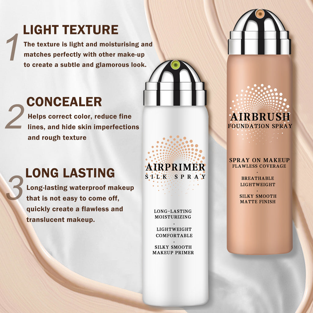 QIUFSSE AirBrush Foundation High Coverage Foundation