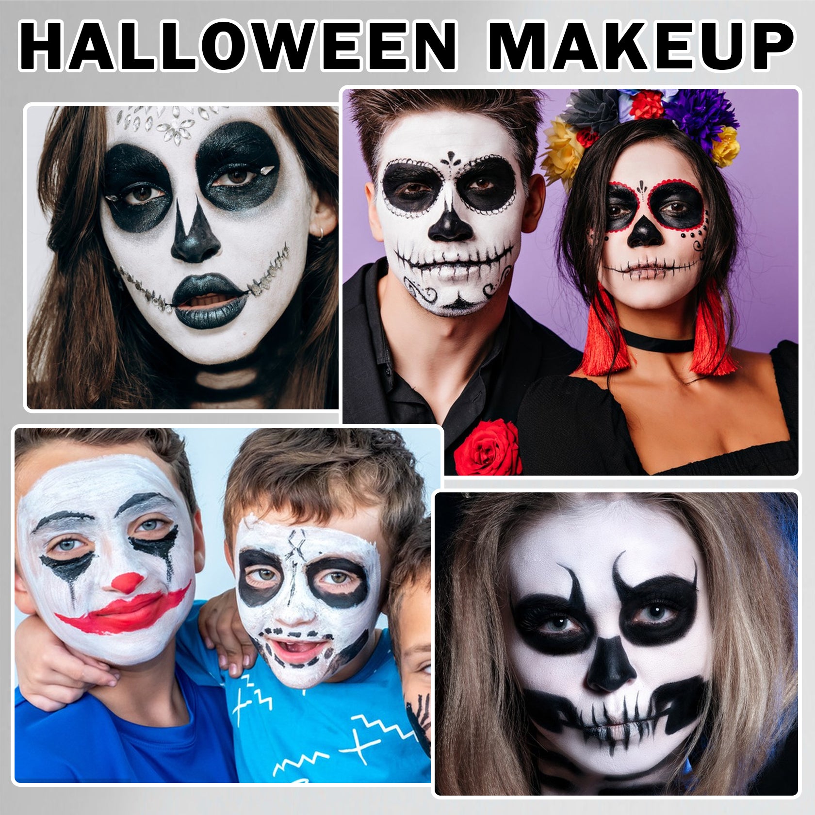 QIUFSSE Black And White Oil Face Body Paint Set