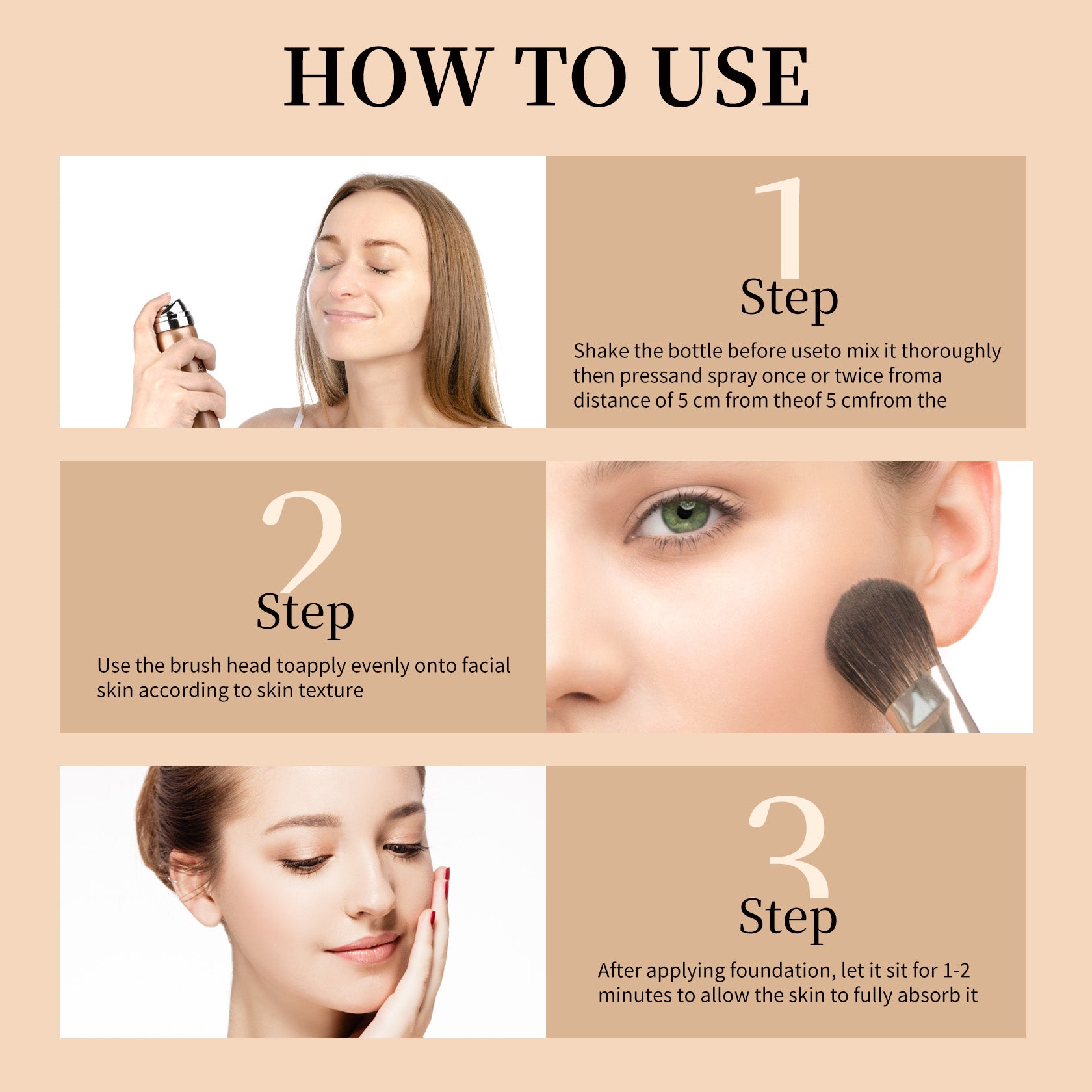 QIUFSSE Airbrush Foundation Spray