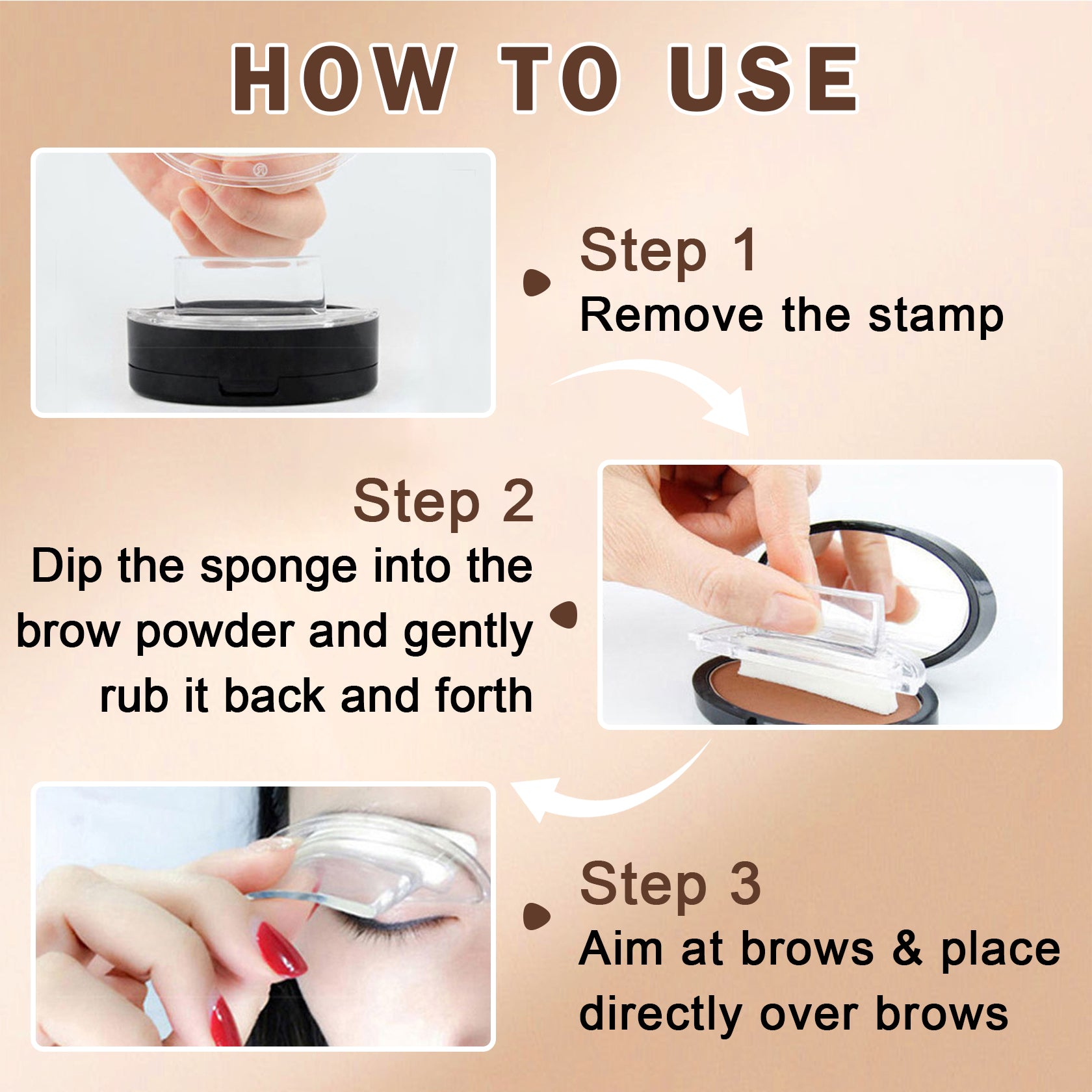 QIUFSSE Eyebrow Stamp (Official) Simone Powder Seal